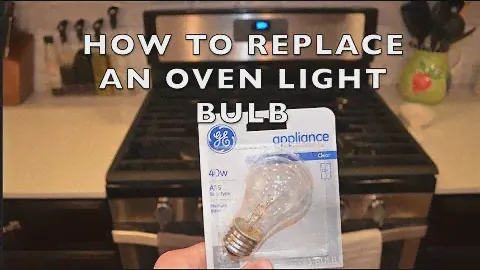 How to Replace an Oven Light Bulb.