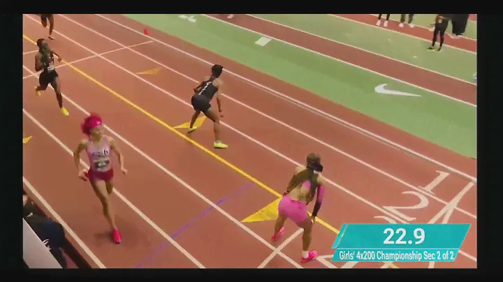 2023 Nike Indoor Nationals Hoover TC Girl’s  4 x 200 Relay Championship