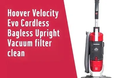 Hoover Velocity Evo Cordless Bagless Upright Vacuum filter clean 7029912
