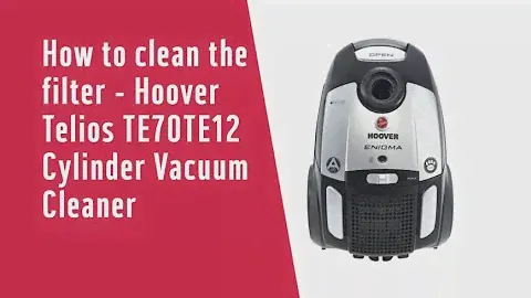 How to clean the filter - Hoover Telios TE70TE12 Cylinder Vacuum Cleaner (4878128 & 4759065)