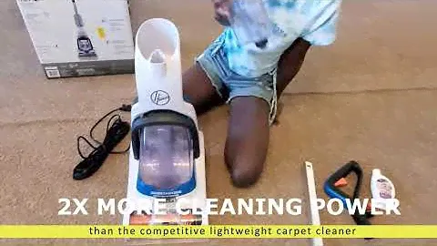 Hoover PowerDash Pet Compact Carpet Cleaner Machine, Lightweight, FH50700, Blue