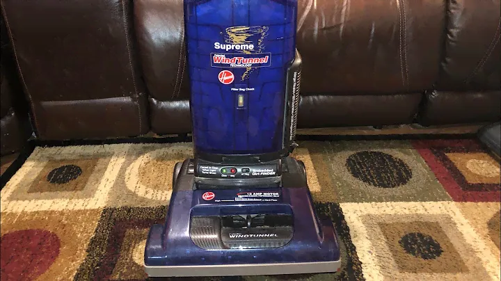 Hoover Windtunnel Supreme vacuuming