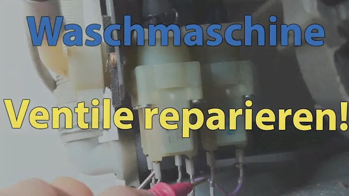 Ventile einer Waschmaschine reparieren / reinigen