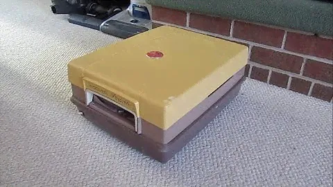 Vintage Hoover Portable (2110) Suitcase Canister Vacuum Cleaner