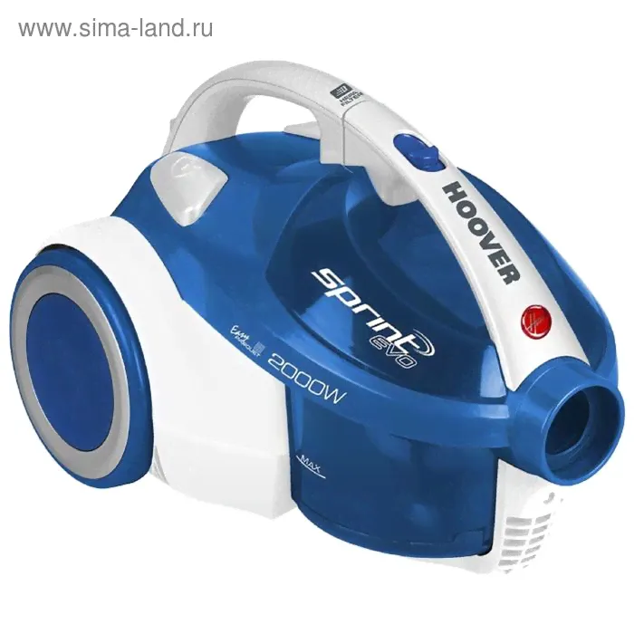 Пылесос Hoover TSBE 2002 011, 2000/240 Вт, 1.5 л, синий