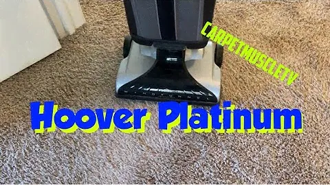 Hoover Platinum Vacuum Cleaning Carpet.