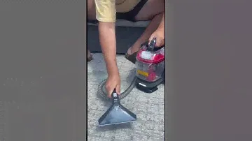 Removing a stain from an outdoor rug with our Hoover ONEPWR Cleanslate! #Hoover #Cordless #Outdoor
