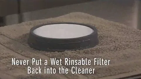 Cleaning the Filters: Hoover Air™ Steerable Bagless Upright UH72400